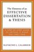 The Elements of an Effective Dissertation and Thesis: A Step-by-Step Guide to Getting it Right the First Time